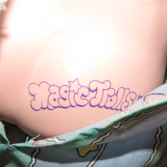 Vintage 1991 Magic Trolls Doll by Applause – Teal Hair, Moon & Stars Eyes –Rare - Picture 4 of 8